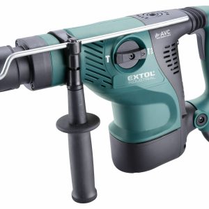 Vŕtacie a sekacie kladivo EXTOL INDUSTRIAL SDS-max pripravené na stavebné práce
