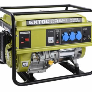 02/02. Elektrocentrála rámová benzínová, 1F, 5,5kW/230V, EXTOL CRAFT